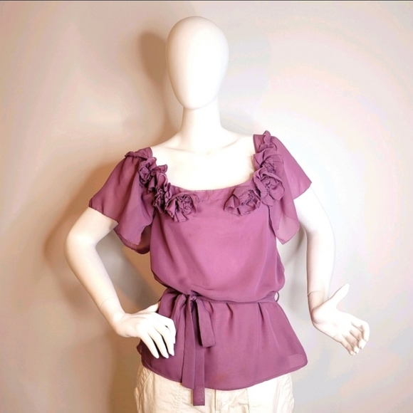 Charlotte Russe Chiffon Blouse - Picture 10 of 16